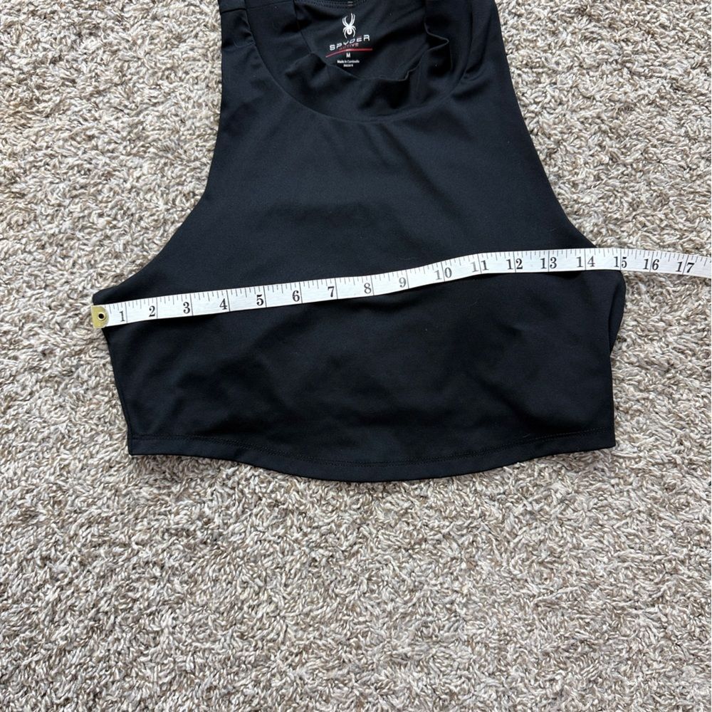 Spyder Black Sleeveless Crop Top — image 5 of 6